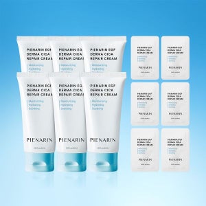 (홈쇼핑 구성) 피어나린 EGF 더마 시카 리페어 크림 50ml 6개+휴대용 1ml 6개 점뺀후 점빼고 색소침착 미백 주름 개선 재생크림