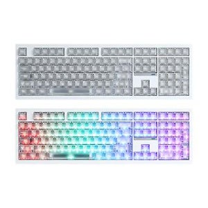 [SPM/SPM-PL108W-SEMOKEY] 세모키 X SPM PL108W SEMOKEY 풀배열 유무선 투명 키캡 사무용 기계식 키보드, 저소음...