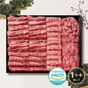 [롯데백화점] 자연맛남 1++등급(7이상) 예담우 구이정육3호 1kg(갈/업/국/불) 한우선물세트 LE1219910502