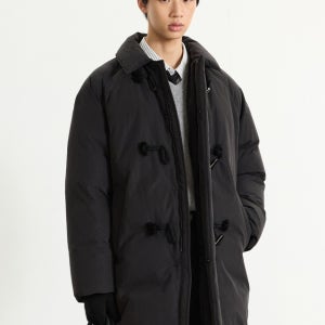 [티엔지티] European-goose Duffle Long Down Jumper (Black) TNJU5F207BK