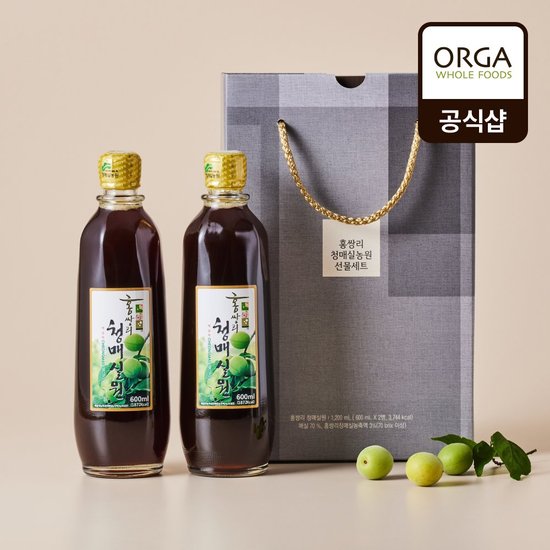 [ORGA] 홍쌍리 청매실원 선물세트 (1box) (600mlX2EA)