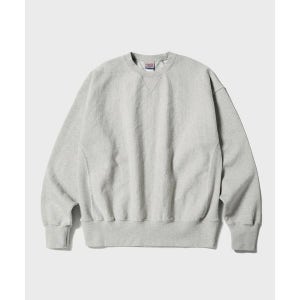 아웃스탠딩 OUTSTANDING REVERSE HEAVY SWEAT_3%MELANGE GRAY OS25FWSW013M 166216