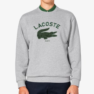 빅로고 포인트 크루넥 스웨트셔츠(SH945E55NCCA) 라코스테 맨투맨