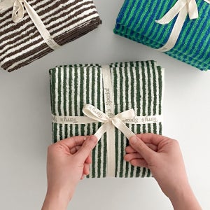 [테리파머] 테리스페셜 200g 런던 스트라이프 사염 호텔수건 5장 수건세트