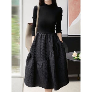 [에꼴드파리] 니드 반목 블랙 원피스_F59WOB001Z