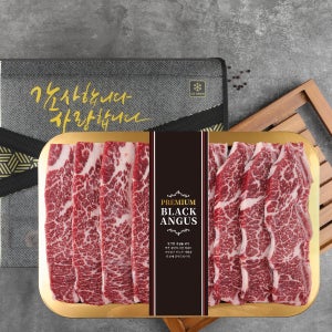 육즙 터지는 프리미엄 블랙앵거스 LA갈비 선물세트 2kg (미국산 초이스 등급)