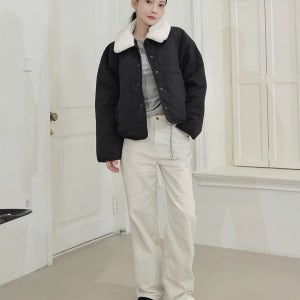 [스파오] [앨리스펑크PICK💖] 탈착 칼라 경량 퀼팅 재킷_SPJAF4TG01