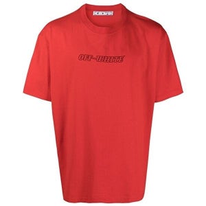 [OFFWHITE](명품) OMAA038R21JER0092531 파스칼 오버 반팔티셔츠 레드누드 남성 티셔츠 46661199