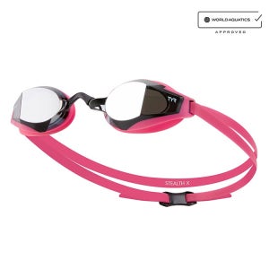 티어 스텔스-X 퍼포먼스 미러 수경 실버핑크 [LGSTLXM 659 FINA인증]