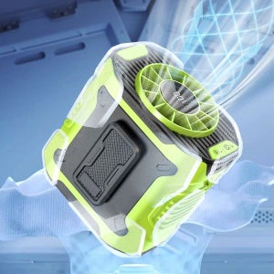 [바이온컴퍼니] 휴대용 허리 벨트 선풍기 대용량 고속 바디팬 LED 조명 미니 포켓 몸풍기 목에거는 넥풍기 M360