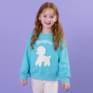 아이러브제이 푸들 맨투맨 티 JWFTO61