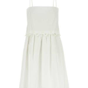 미우미우 화이트 팝린 미니 드레스 MF5779 163M F0009 White poplin mini dress MF5779SOOO163M WHITE 15JP1 143634110