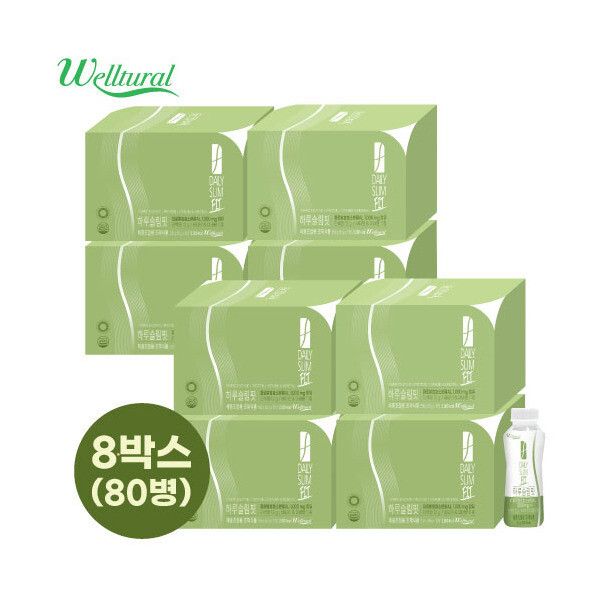 웰츄럴 체중조절용조제식80병 하루슬림핏 8박스(50g x 10병 8박스)  8개  50g