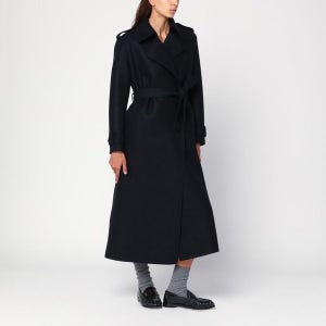 [해리스와프런던] (WOMAN) 25/26FW Navy blue wool wrap coat AA1343MLK-P/XL_HARWH-358L_102