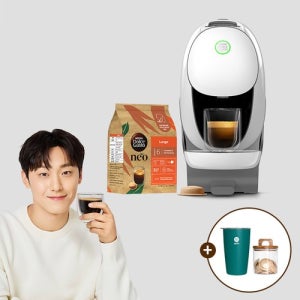 돌체구스토 New 돌체구스토 네오 캡슐 커피머신+네오 룽고 캡슐 1BOX (굿즈  네오 캡슐 보관함 + 네오 미르 텀블러(그린))