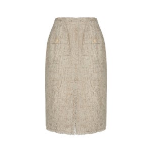 메트로시티 Trimming Detail Tweed Skirt M233CS0505B