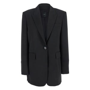 핀코 Kamut Black Single Breasted Jacket with Peak Revers 105663A18E