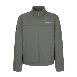 [디스커버리 공식몰] 남성 소로나웜 PQ이중직 트레이닝 자켓 (다크 그레이) DMTR21054-GRD