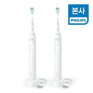 필립스 (현대Hmall) [휙배송] PHILIPS 필립스 소닉케어 3100 시리즈 더블핸들 화이트 HX3675/23