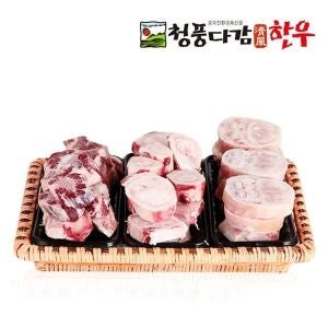 한우선물 소고기선물세트 우족 +사골 +꼬리 3kg 추석 명절 답례품