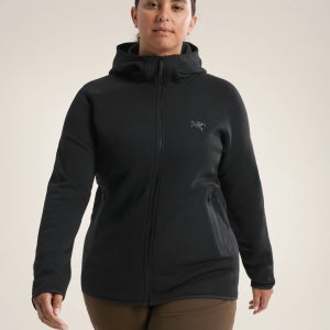 아크테릭스 카이어나이트 집업 플리스 여성 후드 자켓 블랙