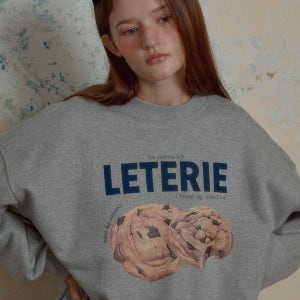 [레터리] CRISPY COOKIE SWEATSHIRT_GREY