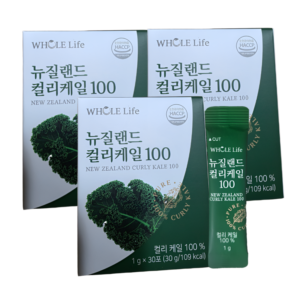 <b>홀라이프</b> 뉴질랜드 컬리케일 100 30포 x 3박스(총 90포) / 곱슬케일 컬리케일 100%
