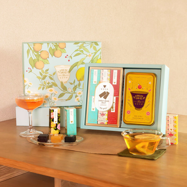 쌍계명차 차와 다식 한과 세트