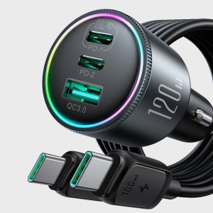 [에어그립] 에어그립 조이룸 3포트 120W 100W 차량용 초고속 충전기 QC4.0 PD PPS