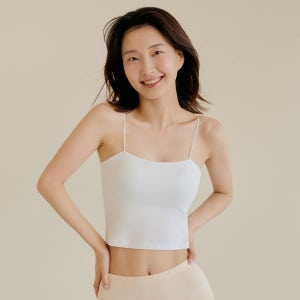[마른파이브] [1+1] 날마다 모달 코튼 캡내장 크롭 얇은 끈 나시 2종