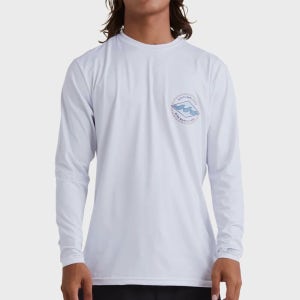 [빌라봉] 로터 다이아몬드 루즈핏 래쉬가드 WHITE