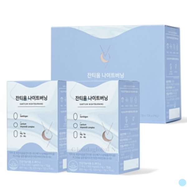 안국건강 <b>잔티움 나이트버닝</b> 잔티젠 락티움 30포