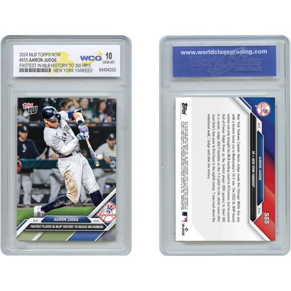 2024년 성적을 거둔 애런 저지 카드 MLB 역사상 가장 빠른 선수 555위 GEM 민트 10