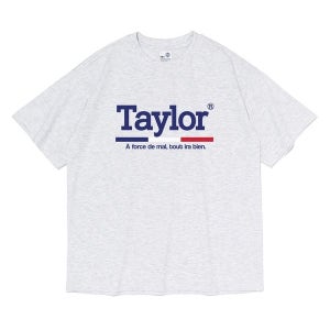 [테일러스튜디오] 타이포 오버핏 반팔 티셔츠 (그레이)_TS25SSF03GY