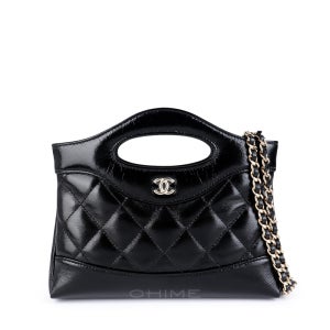 샤넬 백 토트 31백 카프스킨 미니 블랙+골드