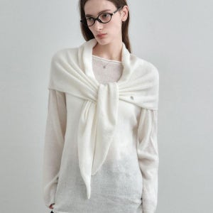 [몽돌] 루즈 알파카 보트넥 니트 탑 아이보리 MDKT119IVORY