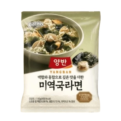 Paldo Yangban Seaweed Soup Ramen, 110g, 4ea