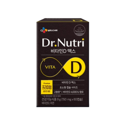 <b>CJ웰케어</b> 닥터뉴트리 <b>비타민D</b> 맥스 150mg x 60캡슐