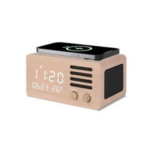 예쁜 인테리어소품 무선고속무선충전 블루투스시계 (WDC6E2B)