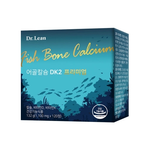 닥터린 <b>어골칼슘</b> DK2 프리미엄 1100mg x 120정, 3개