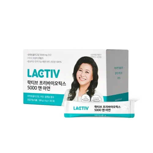 락티브 <b>프리바이오틱스 5000 앤 아연</b> 오은영 배합 유산균