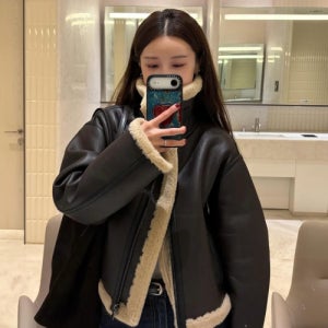 [몽돌] 페이크 퍼 무스탕 자켓 브라운 MDJK025BROWN MDJK025BROWN