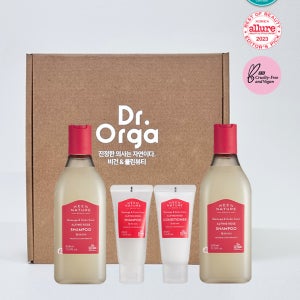 [선물 세트] 닥터올가 손상모 샴푸 세트 ( 알파인로즈 샴푸 325mlX2 + 알파인 로즈 헤어 키트 + 선물박스 )