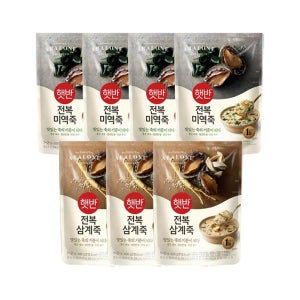 햇반죽 전복미역죽 420g x4개+전복삼계죽 420g x3개