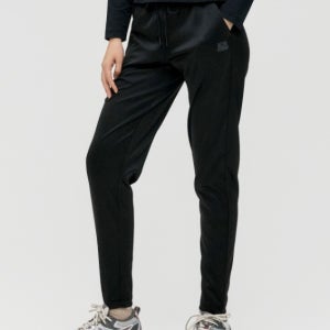 골스튜디오 우먼즈 저지 팬츠-블랙