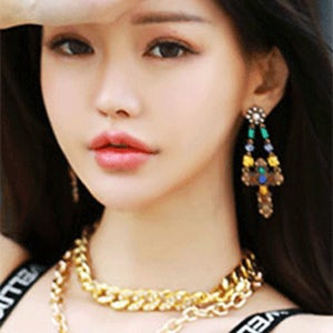 [1만원 할인]B버킹검 엔틱십자 드롭귀걸이