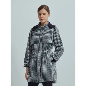 [크로커다일레이디]  모노톤트렌치형코트 블랙 CLCSCT104