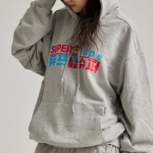 [필립페이커] 슈퍼 듀프 후드티 그레이 SUPER DUPE HOODIE GRAY