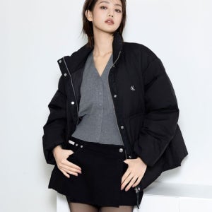 [캘빈클라인 진] 여성 숏 렝스 스탠드 카라 푸퍼 47D577G UB1 47D577GUB1