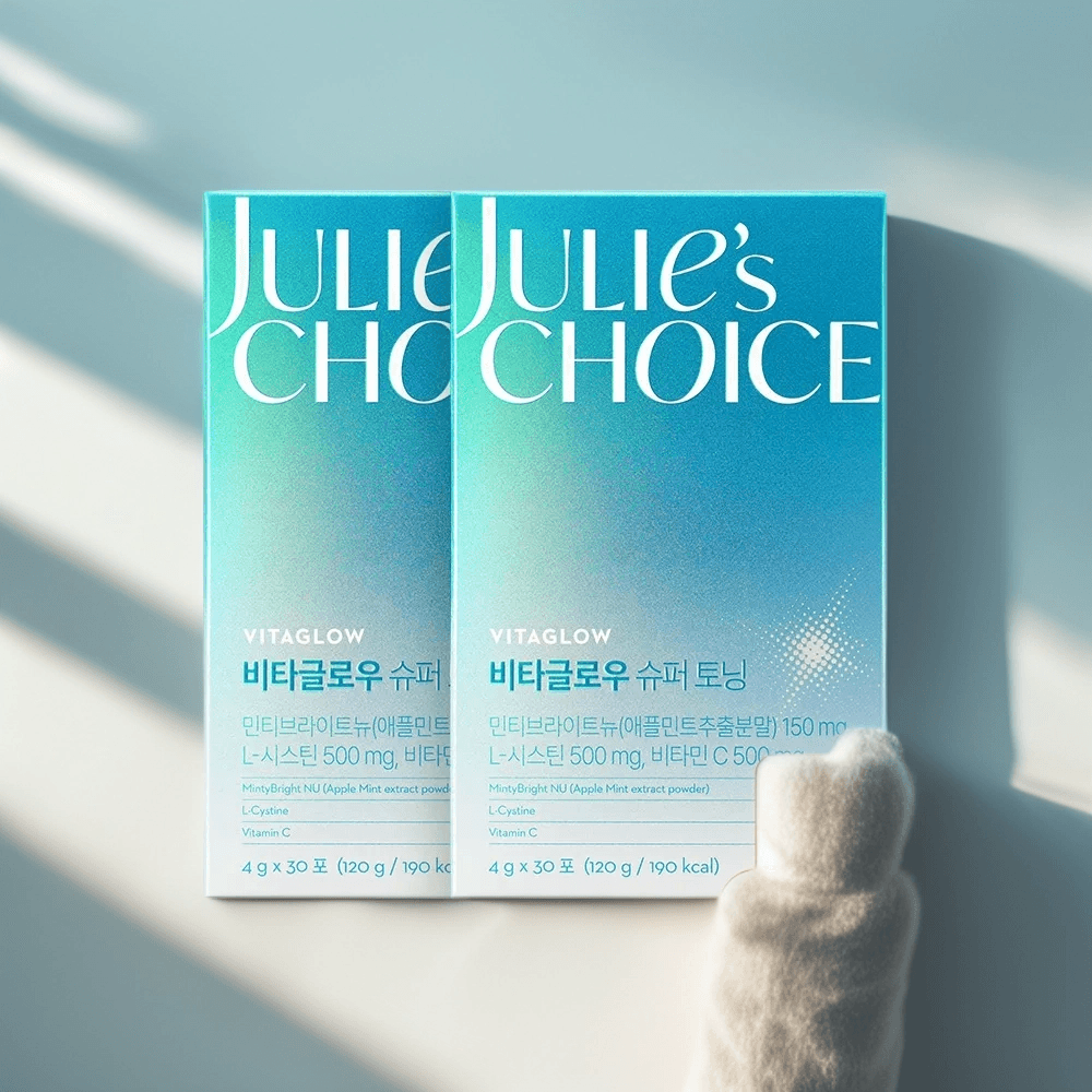 줄리스초이스 <b>비타글로우</b> <b>비타</b>민C 민티브라이트뉴 애플민트맛 분말 슈퍼
